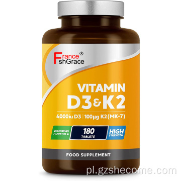 Vitamind3 K2 dla multi witaminowych tabletek wchłaniania wapnia